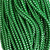 Metallic craft cording for weaving pony beads into a Christmas tree ornament.