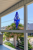 Porch with Plastic Canvas Wind Spinner