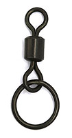 Connect your split ring to your swivel to form the top of your wind catcher twirler