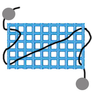 The beginning of your wind spinner threading sequence.