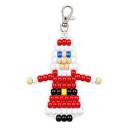 Beaded Mrs. Claus Christmas Ornament – Free Pony Bead Pattern